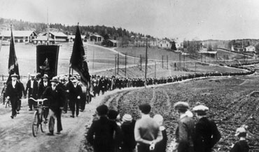 Demonstrationståg i Ådalen 1931